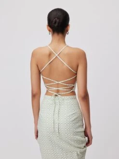 Crop Tops Top Marine Dames Pastelgroen -Ulla Popken Verkoop d3db4e170cd0084783595e8dc774c879