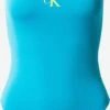 Calvin Klein Swimwear Grote Cups T-shirt Bh Badpak Dames Lichtblauw -Ulla Popken Verkoop d6c8464505dca8fde884831b699a3b84