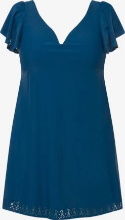 Ulla Popken Grote Cups Badpakjurk Dames Blauw