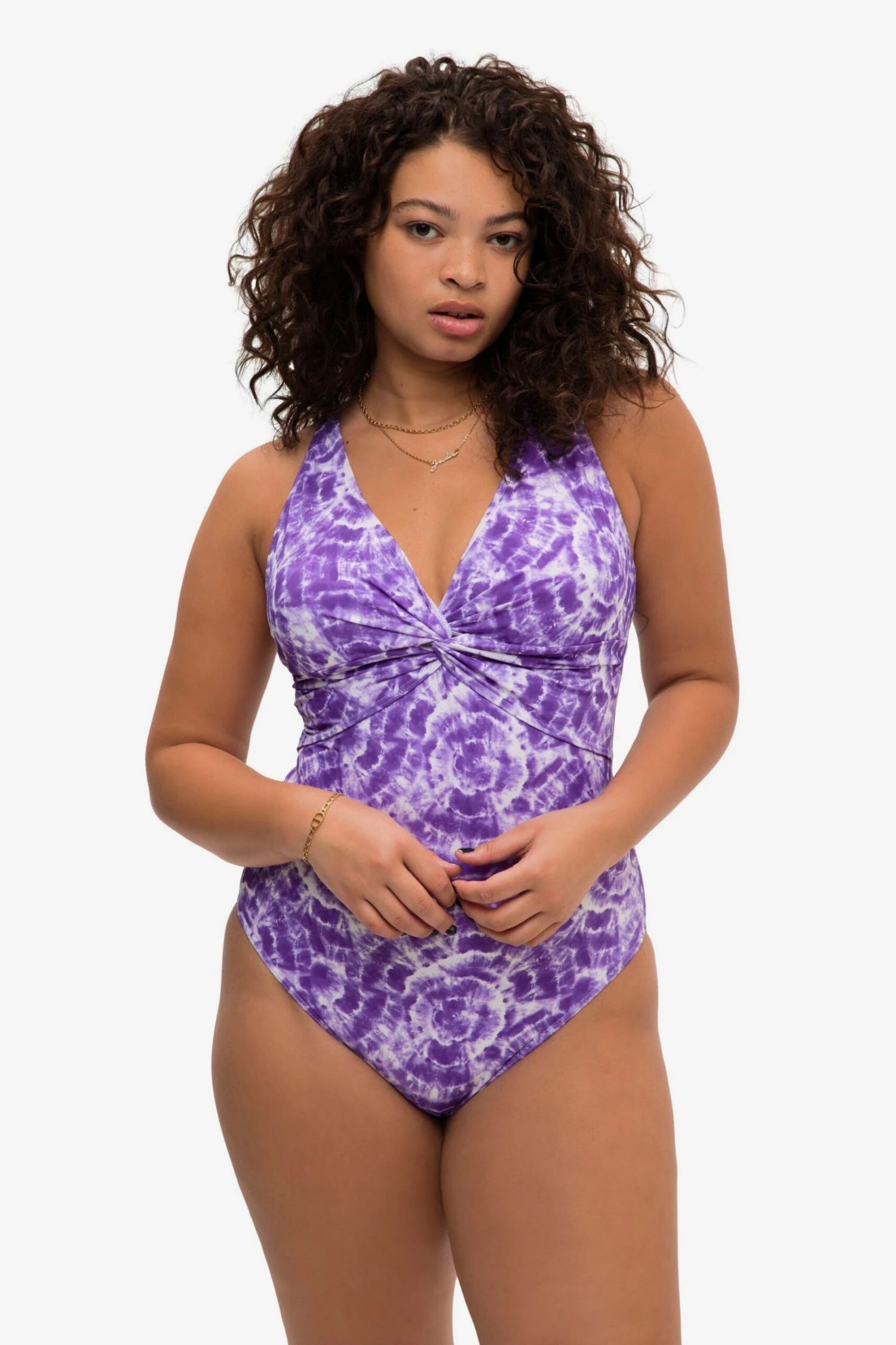 Grote Cups Bustier Badpak Dames Violetblauw 4 Grote Cups Bustier Badpak Dames Violetblauw - Afbeelding 2