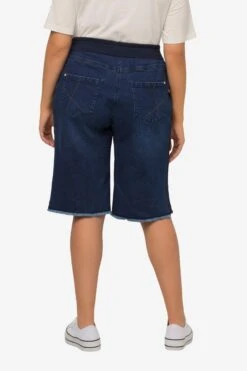 Ulla Popken Denim Shorts Bootcut Jeans Dames Blauw -Ulla Popken Verkoop dc4b9aa6d7cf5c2cc54d26fa2b326e18