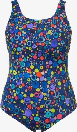 Ulla Popken Grote Cups Minimizer Badpak Dames Marine