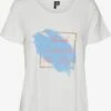 Vero Moda T-shirts Shirt Pamala Dames Wit -Ulla Popken Verkoop dd4ab5c45c90b66510fa1326913d9140