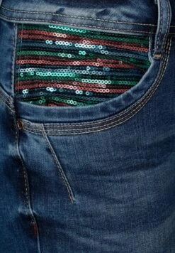 STREET ONE Denim Shorts Slimfit Jeans Jane Dames Blauw -Ulla Popken Verkoop ddf3a61b53778d6232b14e5f40982df3