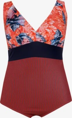 Ulla Popken Badpakken Zonder Beugel Bustier Badpak Dames Gemengde Kleuren