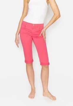 Angels Denim Shorts Slimfit Jeans Dames Pink -Ulla Popken Verkoop e25a23f48e1a65684f57551a8329ac96