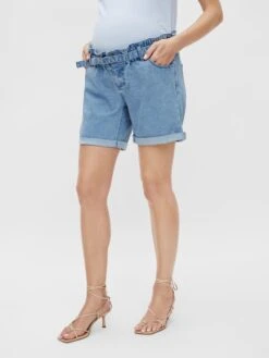 Mamalicious Denim Shorts Regular Jeans New Barka Dames Lichtblauw -Ulla Popken Verkoop e29705a696829a41f3c04a660c43b15e