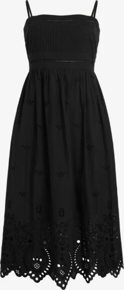 AllSaints Midi Jurken Jurk WHITLEY Dames Zwart