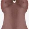 Wolford Halter Badpakken Badpak Disco One Piece Dames Brons