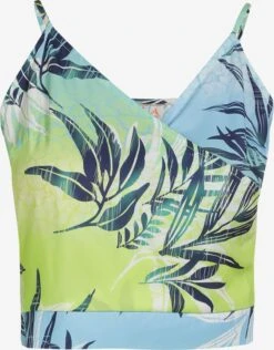 IZIA Crop Tops Top Dames Blauw / Groen