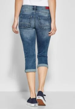 STREET ONE Denim Shorts Slimfit Jeans Jane Dames Blauw -Ulla Popken Verkoop edee998752193d16e4a21089f13b4e55