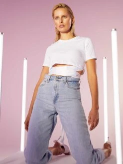 T-shirts Shirt Veronika Dames Wit -Ulla Popken Verkoop f03f5060f94f450909071c013c16e4c7