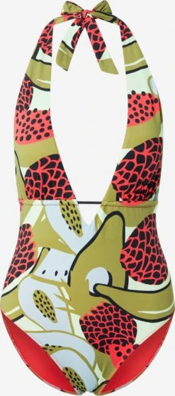 Halter Badpakken Triangel Badpak Dames Olijfgroen