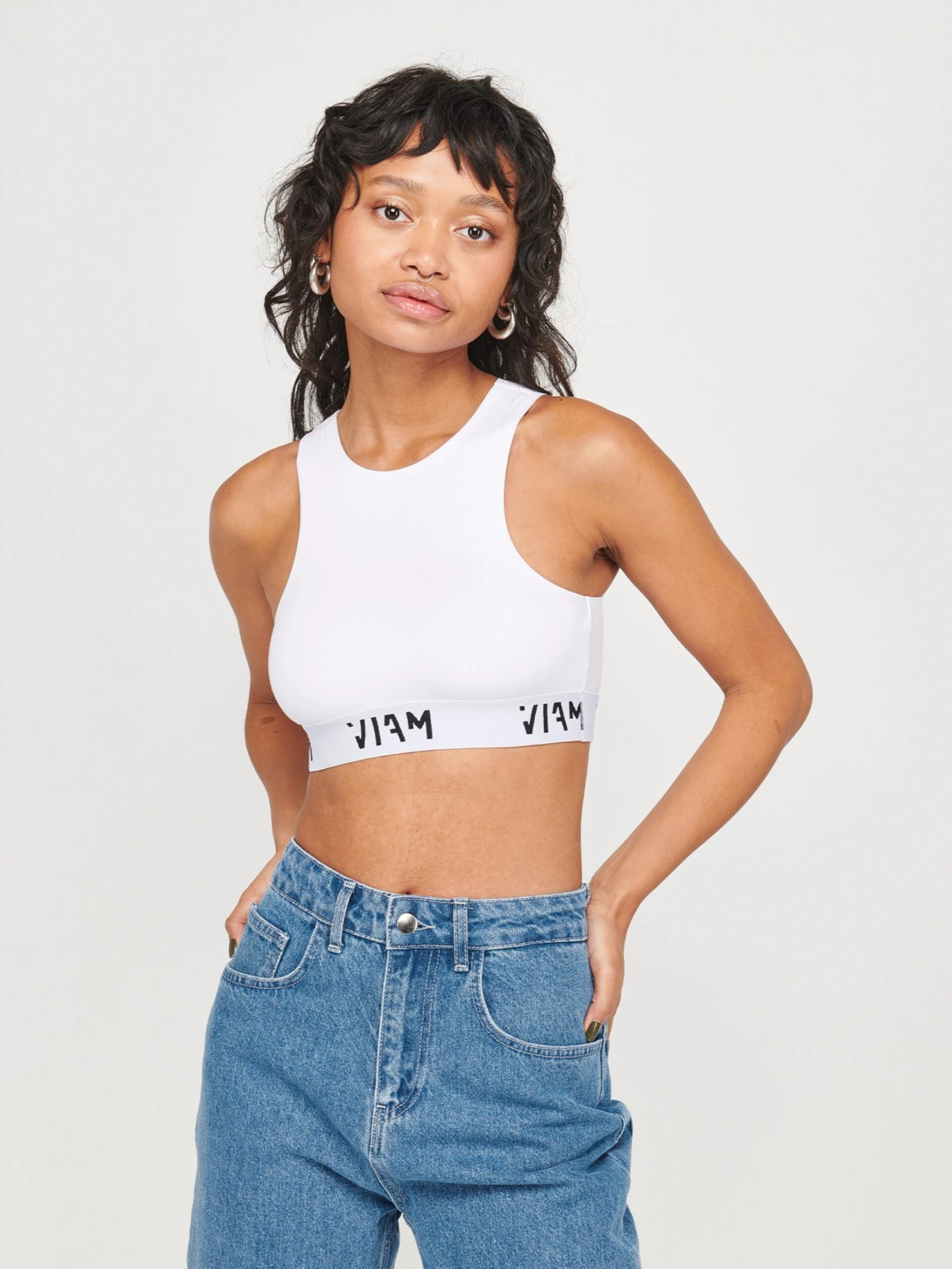 Crop Tops Top Decisive Dames Wit 4 Crop Tops Top Decisive Dames Wit - Afbeelding 2