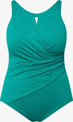 Ulla Popken Bandeau Badpakken Bandeau Badpak Dames Groen