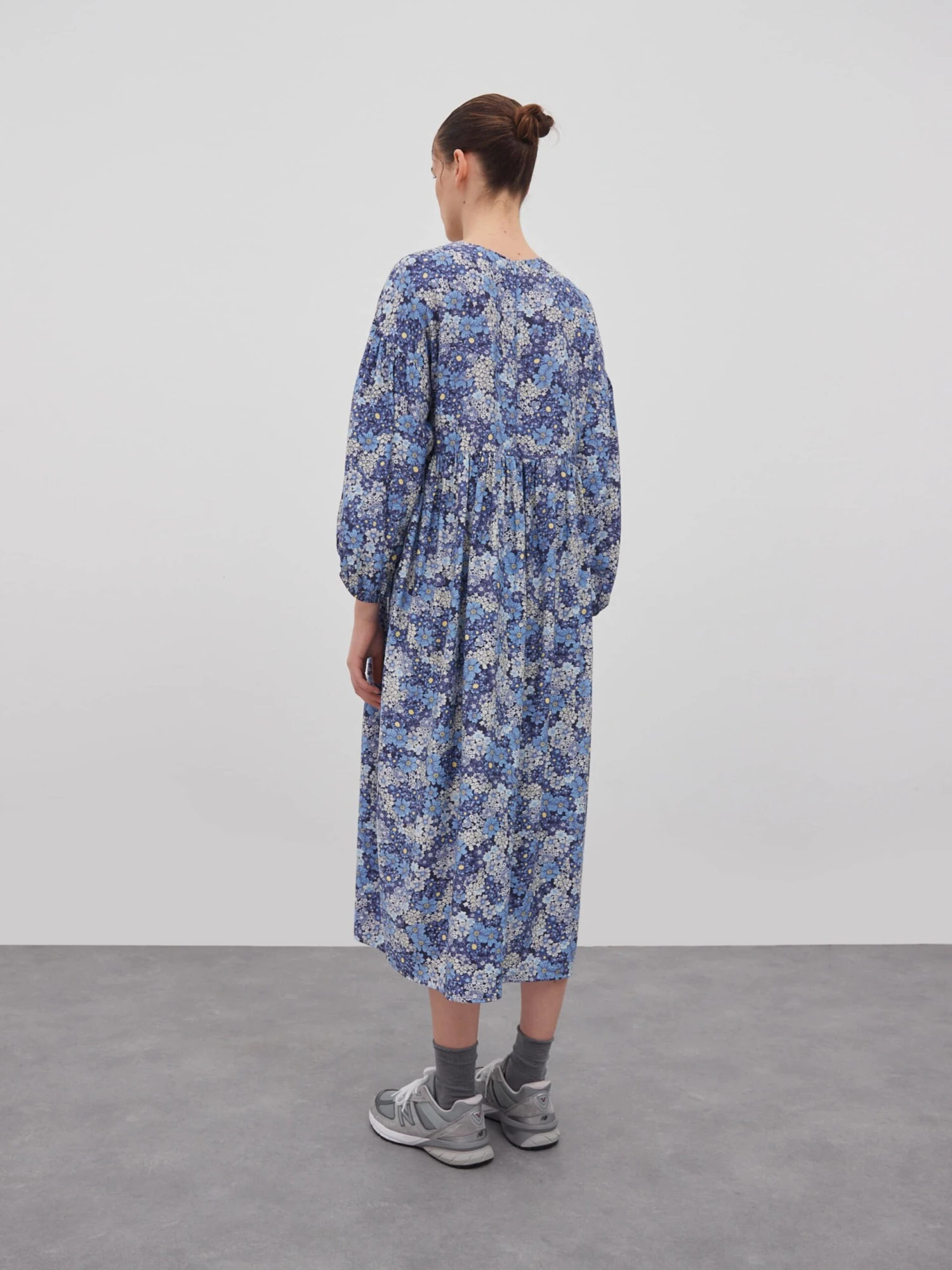 EDITED Midi Jurken Jurk Trixi Dames Blauw / Marine / Lichtblauw 5 EDITED Midi Jurken Jurk Trixi Dames Blauw / Marine / Lichtblauw - Afbeelding 3