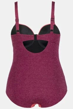 Ulla Popken Corrigerende Badpakken Shaping-badpak Dames Roze -Ulla Popken Verkoop f28a8a2344b3bbcfaabdd0314eb0faf4