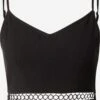 About You Crop Tops Top Indira Dames Zwart -Ulla Popken Verkoop f4037720f4fa085cb029467f5bc047e1