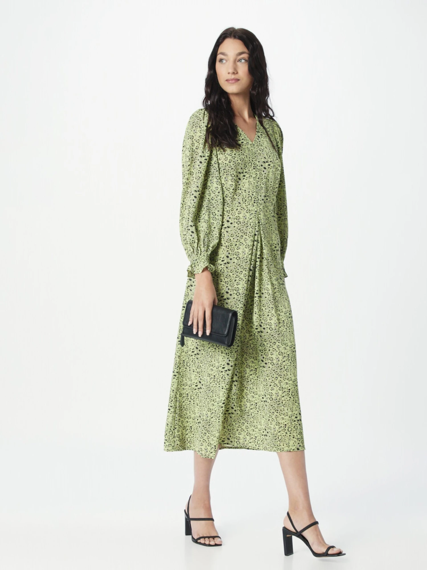 Midi Jurken Jurk Elmira Dames Pasteelgeel 7 Midi Jurken Jurk Elmira Dames Pasteelgeel - Afbeelding 5