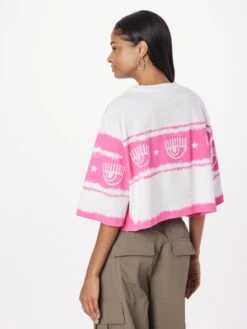 Chiara Ferragni Crop Tops Shirt Dames Wit -Ulla Popken Verkoop faac2d4999336bc1719b41911136020b