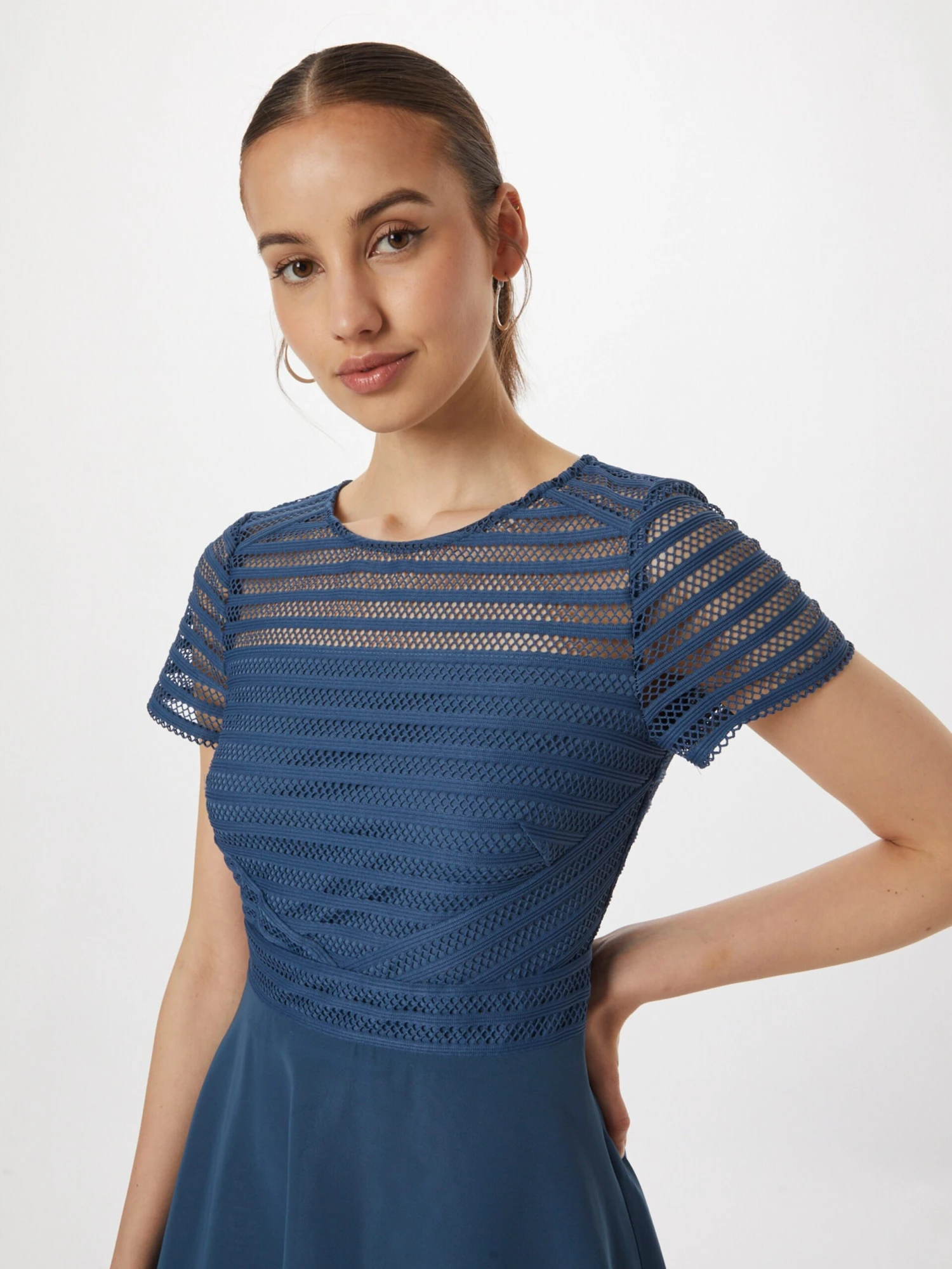 SWING Midi Jurken Jurk Dames Enziaan 7 SWING Midi Jurken Jurk Dames Enziaan - Afbeelding 5