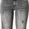 QS By S.Oliver Denim Shorts Slimfit Jeans CATIE Dames Grijs -Ulla Popken Verkoop fc11a63188bcf4de1621d01c7760a0a7