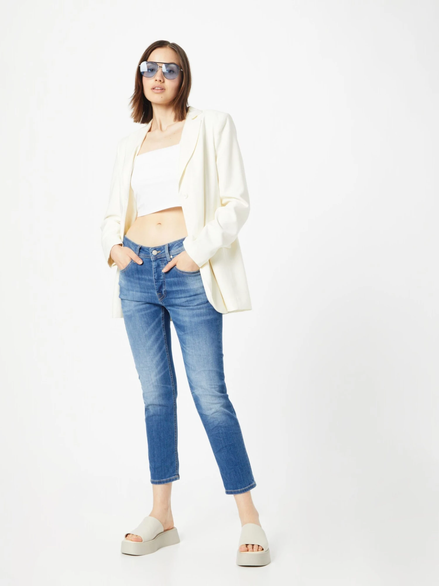 GANG Denim Shorts Regular Jeans NICA Dames Blauw 7 GANG Denim Shorts Regular Jeans NICA Dames Blauw - Afbeelding 5