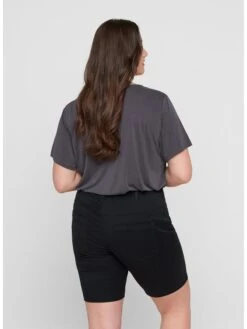 Zizzi Denim Shorts Skinny Jeans Emily Dames Zwart -Ulla Popken Verkoop fec08c1d6d1fbaec8726937842d8c96b